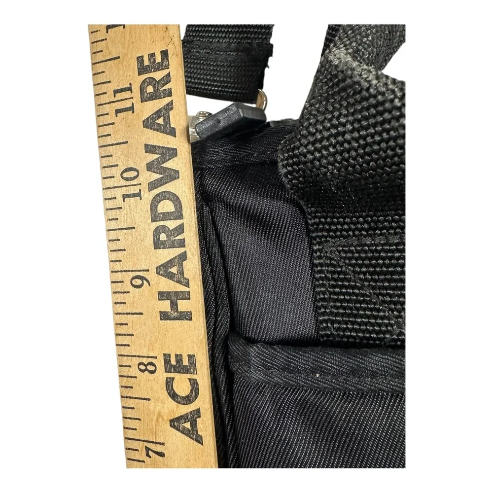Polo Sport Ralph Lauren Crossbody Bag Black Nylon Canvas Mini Tote 90s Vintage